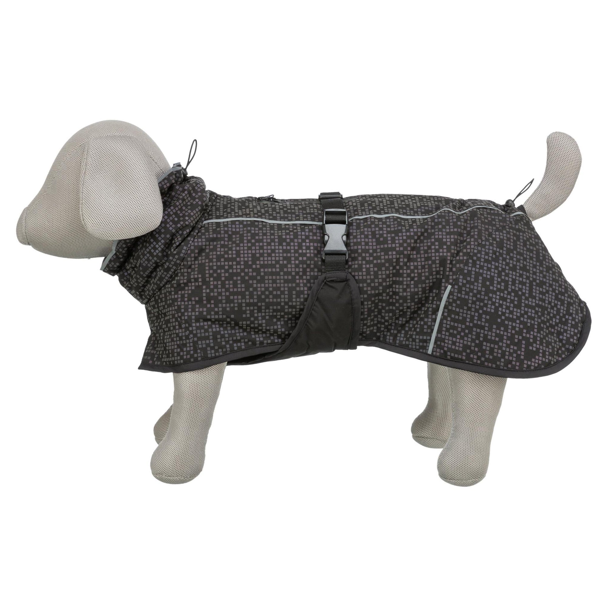 Trixie Hondenjas Limoux Reflect Zwart / Grijs