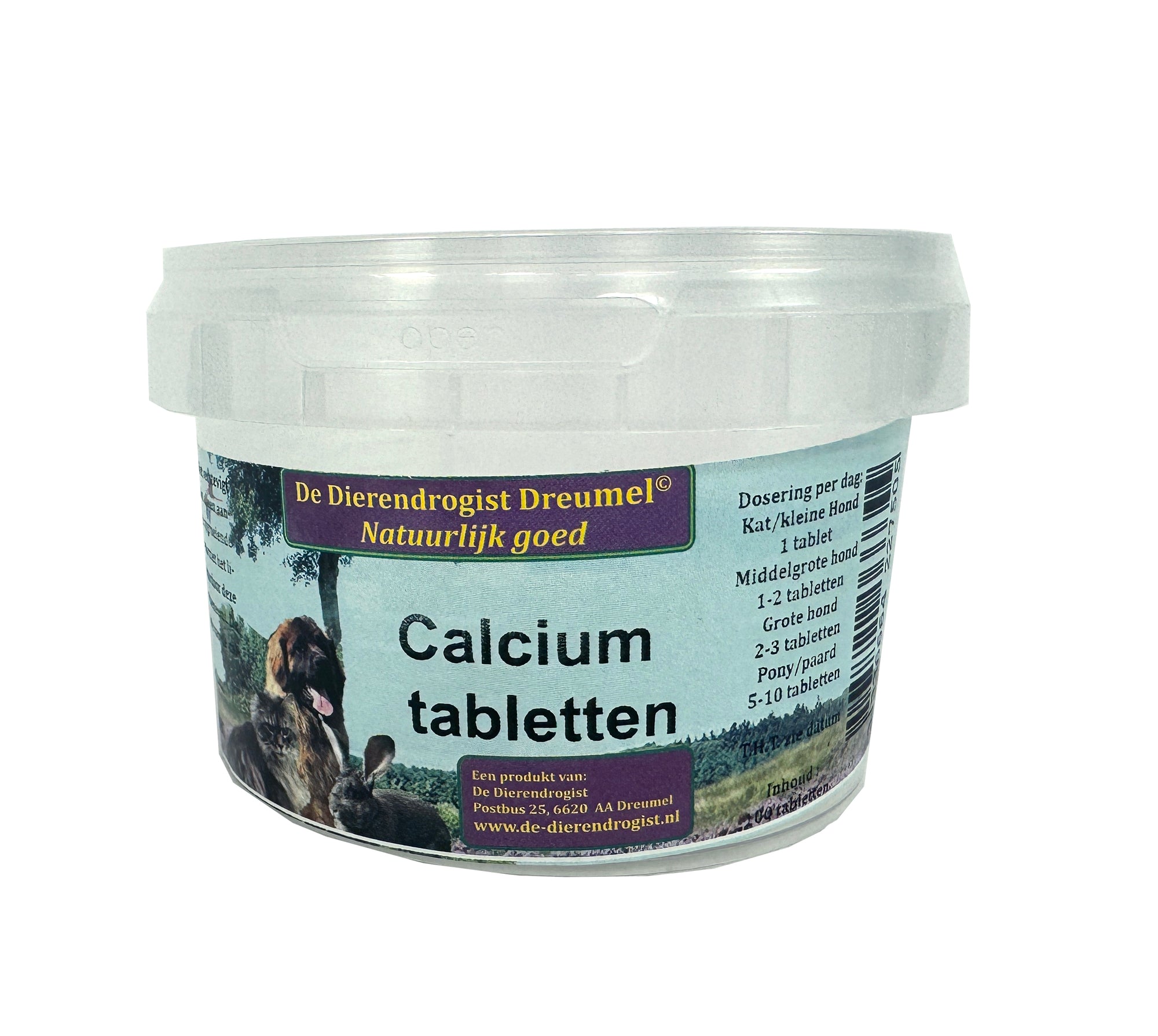 Dierendrogist Calcium Tabletten DIERENDROGIST DogDepot.nl