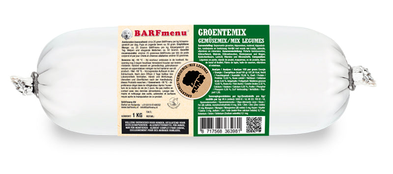 Barfmenu Groentemix Hondenvoer BARFMENU DogDepot.nl